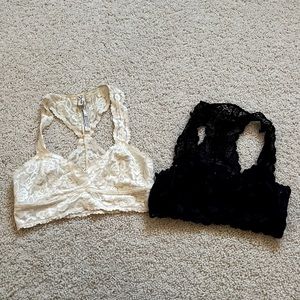 two bralettes